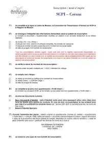 Bulletin de souscription (BS)