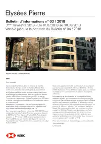Bulletin trimestriel - 3ème trimestre 2018