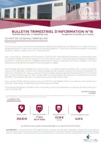 Bulletin trimestriel - 3ème trimestre 2022