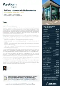 Bulletin trimestriel - 3ème trimestre 2025