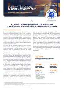 Bulletin trimestriel - 2ème trimestre 2026