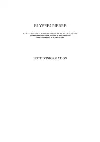 Note d'information