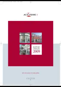 Rapport annuel - 2009