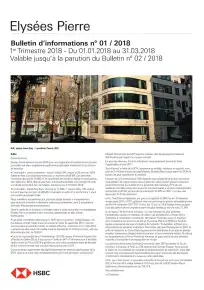 Bulletin trimestriel - 1er trimestre 2018