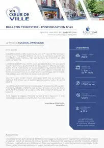 Bulletin trimestriel - 1er trimestre 2024