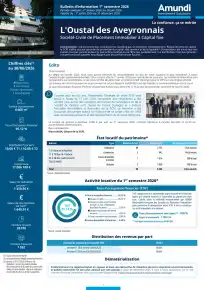 Bulletin semestriel - 1er semestre 2026