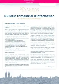 Bulletin trimestriel - 2ème trimestre 2025