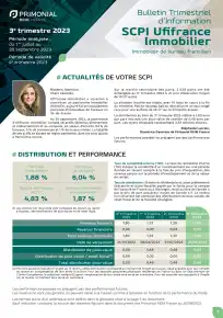 Bulletin trimestriel - 3ème trimestre 2023