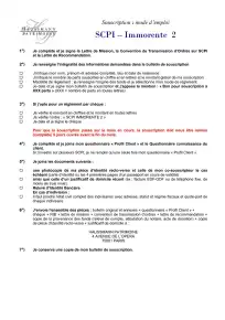 Bulletin de souscription (BS) remplissable