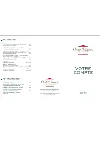 Tarifs 2014
