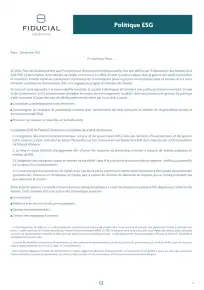 Rapport ESG