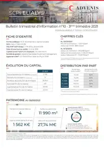 Bulletin trimestriel - 3ème trimestre 2021