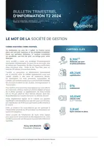 Bulletin trimestriel - 2ème trimestre 2024