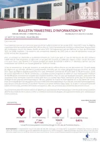 Bulletin trimestriel - 4ème trimestre 2022