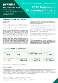 Bulletin trimestriel - 3ème trimestre 2024