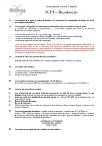 Bulletin de souscription (BS)